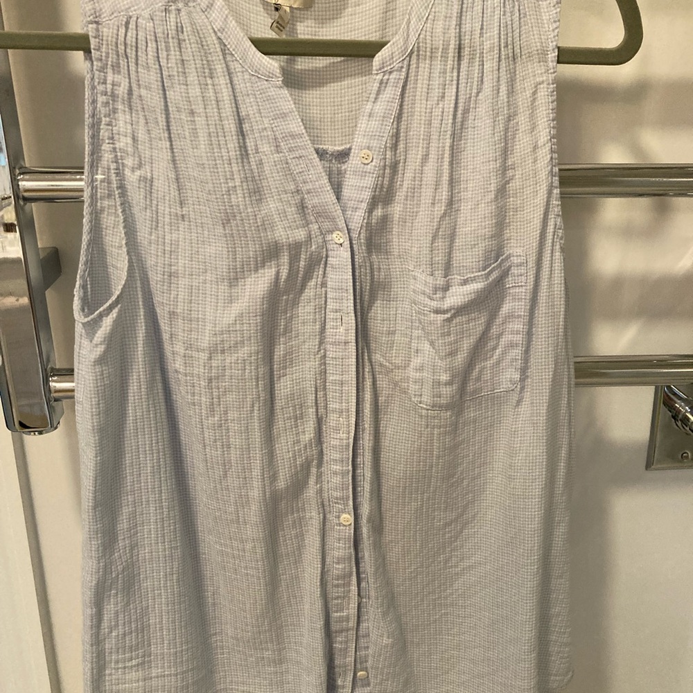 Joie button down sz large sleeveless top